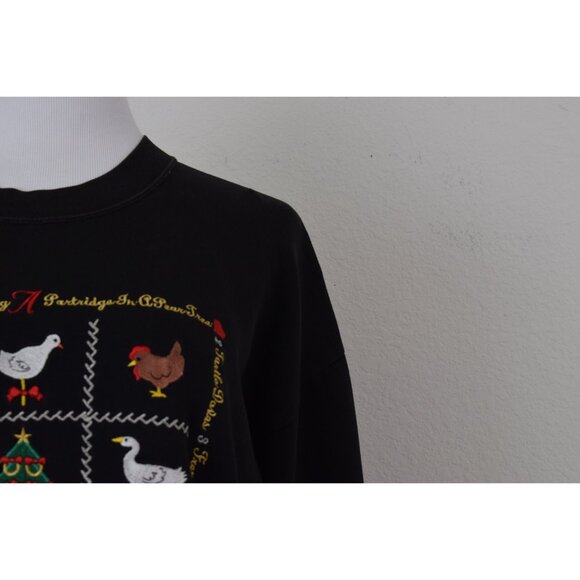 WORRNN Vintage 90s Cotton/Poly Christmas Ugly Sweater size L - Picture 6 of 10